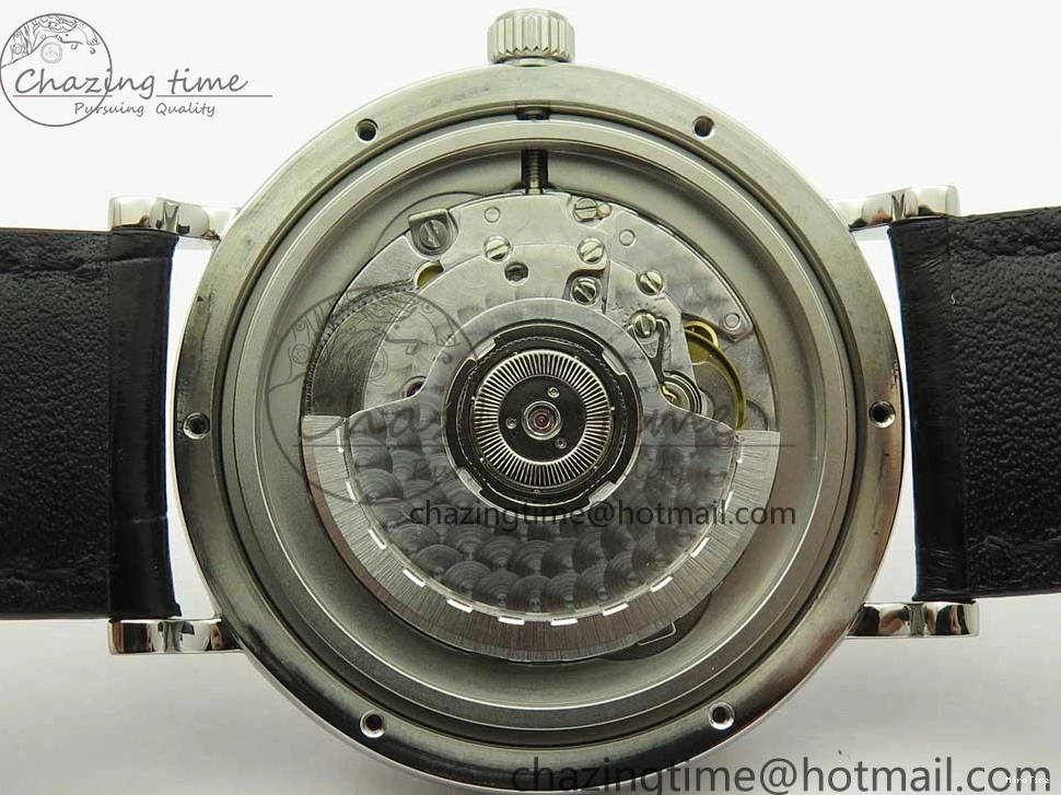 MIROTIME 0217 Portofino Automatic SS FKF 1:1 Best Edition White Dial SS Markers on Black Leather Strap A QuickDry 7138